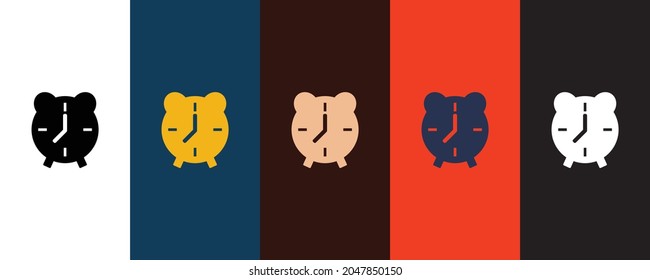 Clock icon for web and mobile