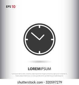 Clock icon for web and mobile