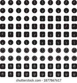 CLOCK ICON, WHITE COLOR BACKGROUND