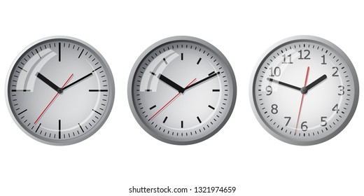 Clock icon. World time concept. Business background. Internet marketing. Daily infographic