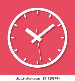Clock icon. World time concept. Business background. Internet marketing. Daily infographic