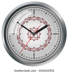 Clock icon. World time concept. Business background. Internet marketing. Daily infographic