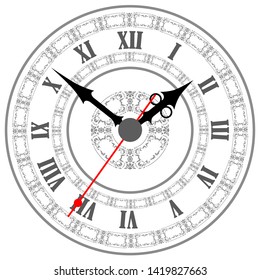 Icono de reloj. Concepto de tiempo mundial. Antecedentes comerciales. marketing en Internet. Infografía diaria