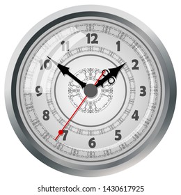 Icono de reloj. Concepto de tiempo mundial. Antecedentes comerciales. marketing en Internet. Infografía diaria