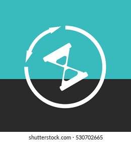 Clock icon.hourglass; 