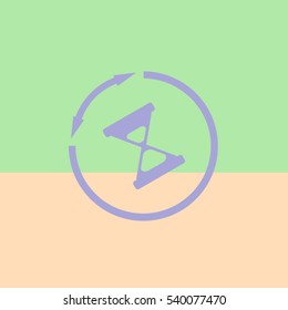 Clock icon.hourglass; 