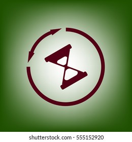Clock icon.hourglass; 