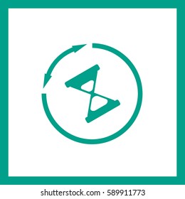 Clock icon.hourglass; 