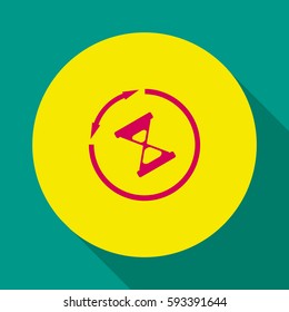 Clock icon.hourglass; 