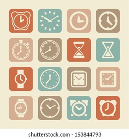 Clock icons