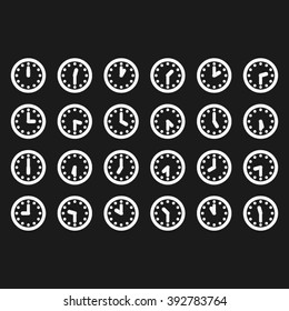 clock icons