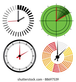 Clock icons