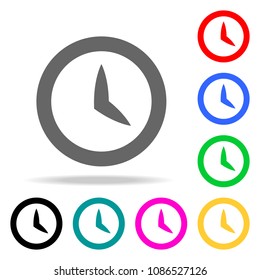 clock icons. Elements of human web colored icons. Premium quality graphic design icon. Simple icon for websites, web design, mobile app, info graphics on white background