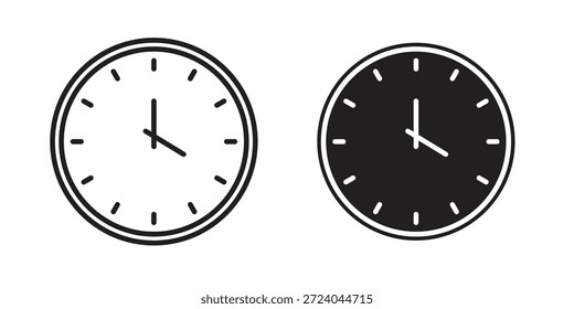 Design de logotipo de ícones de relógio, Ícones de pictograma