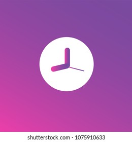 Clock icons on gradient background