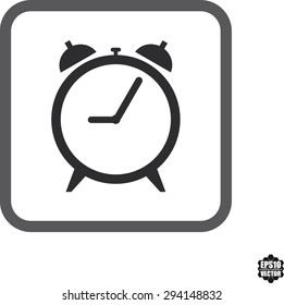 Clock icons on white background. Vector illustration.