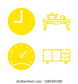 clock icons set with antique, stopwatch and time vector set