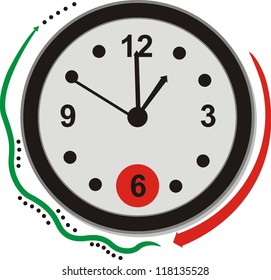 clock icons , signs, vector illustration