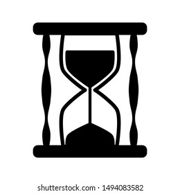 Clock icons, Time icon symbol vector. Hourglass Vector Image Icons