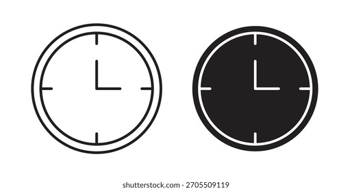 Ícones de relógio para uso web design,ilustração logo.Symbol.