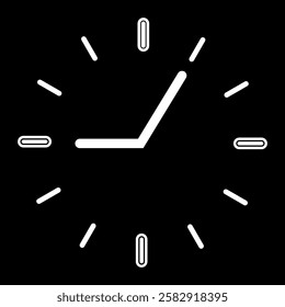 clock icons. Wall Clock Icon, Clock icon set. Time clock icons collection. Line clocks symbol isolated on white background - stock vector. Vector illustration. eps10