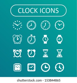 Clock icons for website