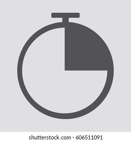 Clock icon,sign,symbol,logo isolated in flat style.Vector illustration.