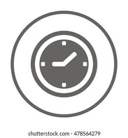 Clock  Icon,vector. Flat design.