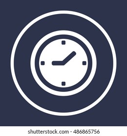 Clock  Icon,vector. Flat design.