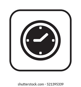 Clock  Icon,vector. Flat design.