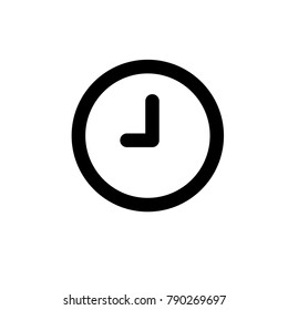 clock icon,vector illustration. Flat design style. vector clock icon illustration isolated on White background, clock icon Eps10. clock icons graphic design vector symbols.