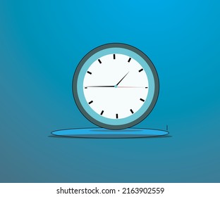 DISEÑO GRÁFICO DEL ICONO DE ILUSTRACIÓN DE RELOJ