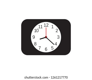 Clock illustration icon Vector template