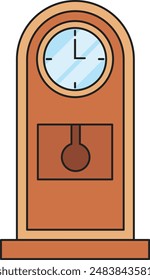 ilustración del reloj aislado en blanco