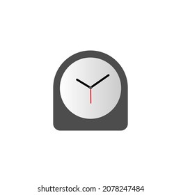 clock illustration logo with a unique and elegant shape