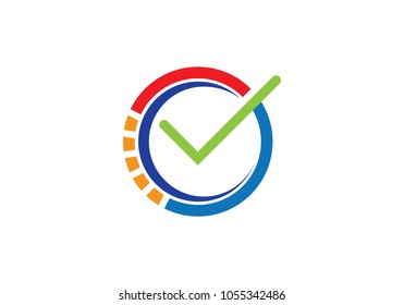 Clock ilustration icon Vector template