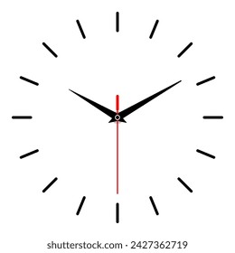 Clock image isolated on white background