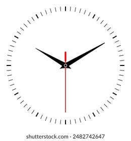 Clock image isolated on white background