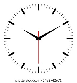 Imagen de reloj aislada sobre fondo blanco