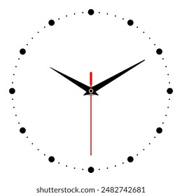 Clock image isolated on white background