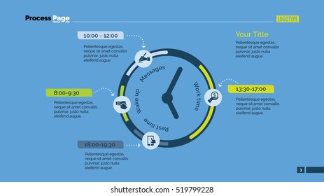 Clock Infographic Diagram Slide Template