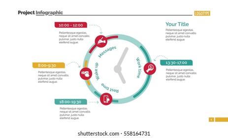 Clock Infographic Diagram Slide Template