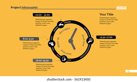 Clock Infographic Diagram Slide Template