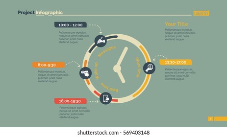 Clock Infographic Diagram Slide Template