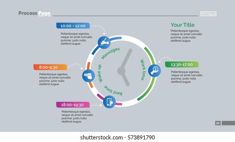 Clock Infographic Diagram Slide Template