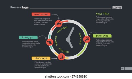 Clock Infographic Diagram Slide Template