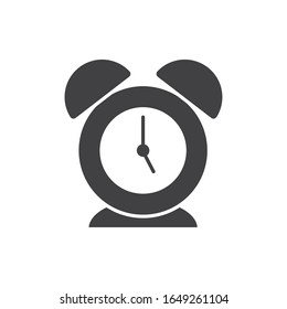 Clock instrument silhouette style icon design, Time tool watch second deadline measure countdown and object theme Vector illustration