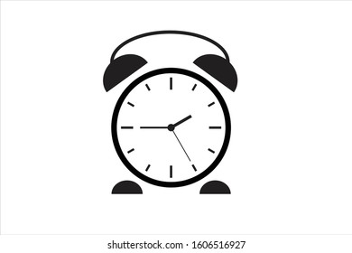 Clock isolated on white background. Vector illustration