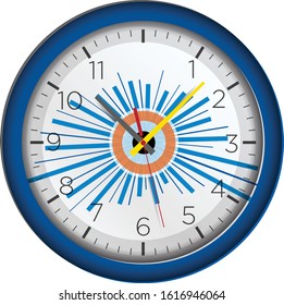 clock isolated on white background. illustration vector