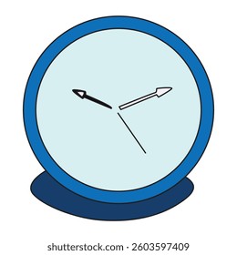 Clock isolated on white background